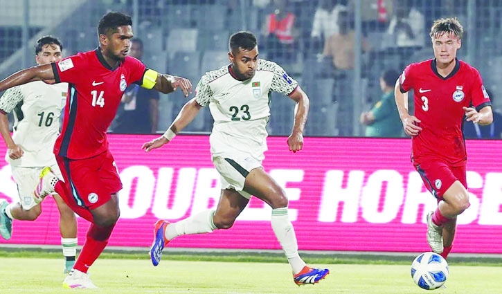 Bangladesh’s Narrow 2-1 Loss to Singapore in AFC Qualifiers Match