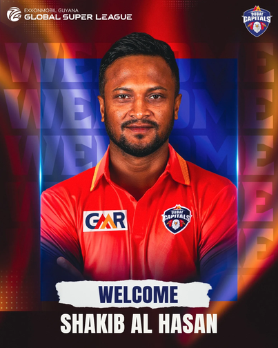 Shakib Al Hasan Joins Dubai Capitals for Global Super League