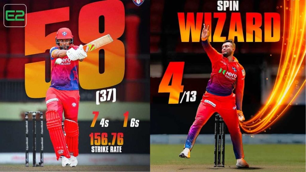 Shakib won Man of the Match for scoring 58 and taking 4 wickets