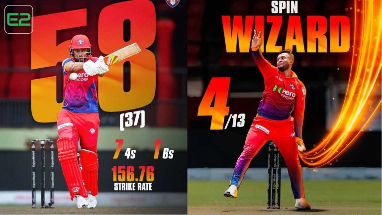 Shakib won Man of the Match for scoring 58 and taking 4 wickets
