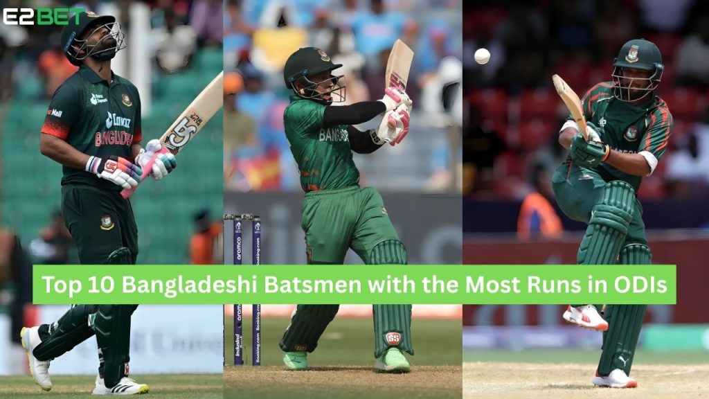 Bangladeshi Batsmen with the Most Runs in ODIs