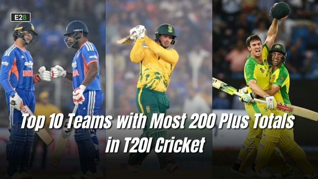 Teams with Most 200 Plus Totals in T20I Cricket